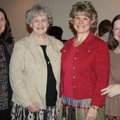  Honoree Denise Garner, second from right, is joined by her mother Helen Firmin, second from left, a...
