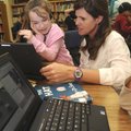 STAFF PHOTO FLIP PUTTHOFF
Lowell second-grader Allison Villines and teacher Casey Kuth work Wednesd...