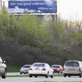 A billboard reading “Are you good without God? Millions are.” is visible from Interstate 540 in Spri...