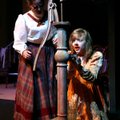 Hope Holmes, left, plays Annie Sullivan and Kasey Lancaster plays Helen Keller during a pivotal scen...