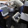 James Mosteller sorts through elecronics Thursday dropped off at the Washington County Environmental...