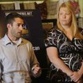  Matt Victoriano, left, talks about energy issues Wednesday at the Omni Center for Peace, Justice an...