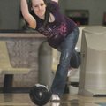 Amanda Weitzel, 17, of Garfield, bowls Saturday at Rogers Bowling Center. Weitzel recently bowled a ...