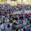A crowd of a few thousand gathered on the steps of the Arkansas State Capitol for a Tea Party rally ...