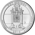This artist's rendering made available by the U.S. Mint shows the tail side of the first in the new ...
