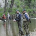 Reel Recovery anglers, from left, Jim Rowenhorst, Paul Miller, Chuck Minehan and Russ Kinerson fish ...
