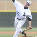 Bentonville’s Nick Stefanic throws a pitch against Springdale High during Friday’s game in Bentonvil...