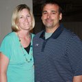 Springdale Har-Ber High School football coach and Fincher Foundation guest speaker Chris and April ...
