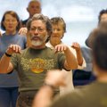 David Lenkovitzki, who has practiced tai chi chuan 30 years, participates Saturday in a celebration ...