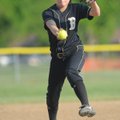 Bentonville’s Kaisha Arnold delivers a pitch during the third inning of Bentonville’s 4-1 loss to Sp...