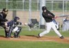 Pea Ridge’s Ryan Roughton hits the ball against Shiloh Christian on Monday in Prairie Grove.