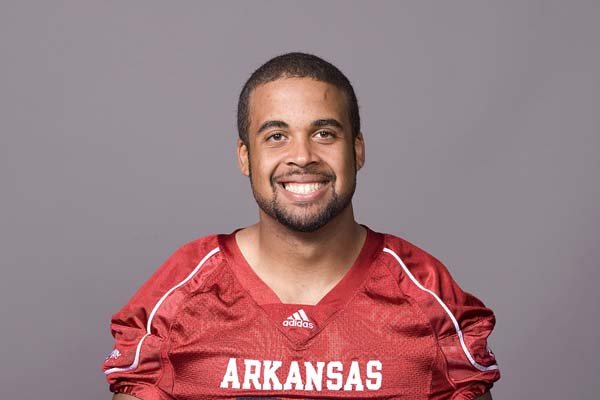 Arkansas Razorbacks' Tight end D.J. Williams.