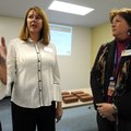 EARLY CHILDHOOD DEVELOPMENT - Michelle Stephens, left, executive director of the Helen R. Walton Chi...