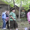  Students from Centerton Gamble Elementary School tour the grounds Friday of the Applegate House in ...