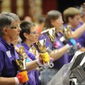 SPRING RING - Fenner Russell and other members of the handbell choir from Central United Methodist C...