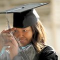  Crystal Favors, a University of Arkansas master’s in higher education student from Austin, Texas, u...