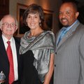 Arkansas Department of Human Services Deputy Director Steven Jones, right, talks with Nancy and the ...