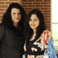  Sarah Pursley, left, and her daughter, Jasmine Akhtar, stand for a portrait Tuesday at Har-Ber High...