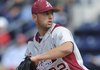 Arkansas pitcher Mike Bolsinger held Mississippi to two hits over 8 innings in a 7-0 victory. It was Bolsinger’s first start since giving up eight runs in 2 1 /3 innings against Kentucky.