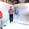 Fayetteville Police Department Capt. Kenny Yates, right, and Chief Greg Tabor tour the former munici...