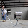 Jason Underwood with Marrs Electric bends conduit Tuesday to use in running power to air conditionin...