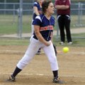 Rogers Heritage’s Jessica Vazquez pitches against Springdale High on Tuesday at J.B. Hunt Park in Sp...