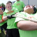 Elmdale Elementary School fifth-graders, from right, Esdras Valdez, 11, Brandon Hager, 11, Cole Reed...
