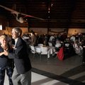 Pat and Don Koenig dance during the May 2009 Troop Train USO Canteen Dance at the Fayetteville Air M...