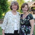 Botanical Garden of the Ozarks Executive Director Rae von Holdt, right, talks with garden volunteer ...