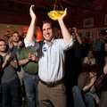 Greg Leding, democratic candidate for House District 92, celebrates his win in the primary election ...