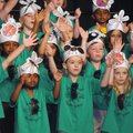 Kindergarten students at Central Park Elementary School in Bentonville perform the musical play “Bug...