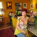 Artist Leilani Law loves her 1940s era Art Deco house on Mt. Sequoyah. 
