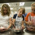 Bridget Bloye, right, Emilie Layman and Cheyenne Bright, seventh-graders from Hellstern Middle Schoo...