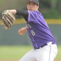  Fayetteville junior Brandon Allen delivers a pitch during the second inning of the Bulldogs’ game w...