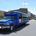 An Ozark Regional Transit bus departs Friday from the Walmart Supercenter on West Martin Luther King...