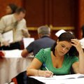 Katie Hatch of Springdale fills out job applications on Monday, May 24, 2010, inside the John Q. Ham...