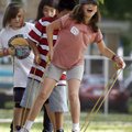 Tillery Elementary School fifth-grader Olivia Kennedy, 10, (front) works with classmates Thursday at...