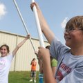  Ryan Giesen, 11, right, and Meredith Lakis, 11, both gifted and talented fifth-graders at Reagan El...