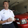 Micheal Dean, Rogers Fire Department public information officer, talks Wednesday about the dual sens...