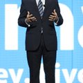 Eduardo Castro-Wroght, Vice Chairman of Walmart Stores, Inc., speaks to shareholders and associates ...