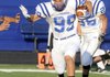 Rogers High junior Diego Rojas sprints upfield during a scrimmage Friday in Mountie Stadium in Rogers. To see and read more about this event got to photos.nwaonline.com.