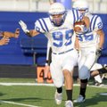 Rogers High junior Diego Rojas sprints upfield during a scrimmage Friday in Mountie Stadium in Roger...