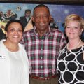 Northwest Arkansas Women’s Shelter board President Peaches and Coleman Peterson, with shelter Execut...