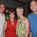 Paul and Pamm Prebil, from left, and Meredith and Kyle Brunen stand for a photo at the Northwest Ark...