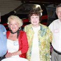 Fred and Doreen Vorsanger, from right, visit with Margaret Lewis and Jim Stewart at the Air Museum f...