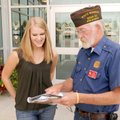 SCHOLARSHIP WINNER- State Surgeon for Arkansas Veterans of Foreign Wars Gary Wellesley gives notific...
