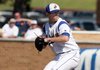 Southern Arkansas pitcher Hayden Simpson was taken by the Chicago Cubs with the 16th pick in the Major League Baseball draft on Monday.