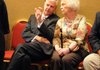 Rogers Mayor Steve Womack talks with a supporter during the election watch party at the Embassy Suites in Rogers Tuesday evening. With all precincts reporting, Womack won the Republican nomination with 18,290 votes (52 percent). His opponent Cecile Bledsoe had 17,048 (48 percent).