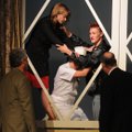 Actors perform a scene Sunday, May 30, 2010, during a rehearsal for "It Runs in the Family" at Roger...