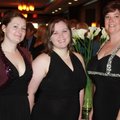 Havenwood Executive Director Stacey Overfelt, from right, Krista Ford and Shonda Sanders welcome Ang...